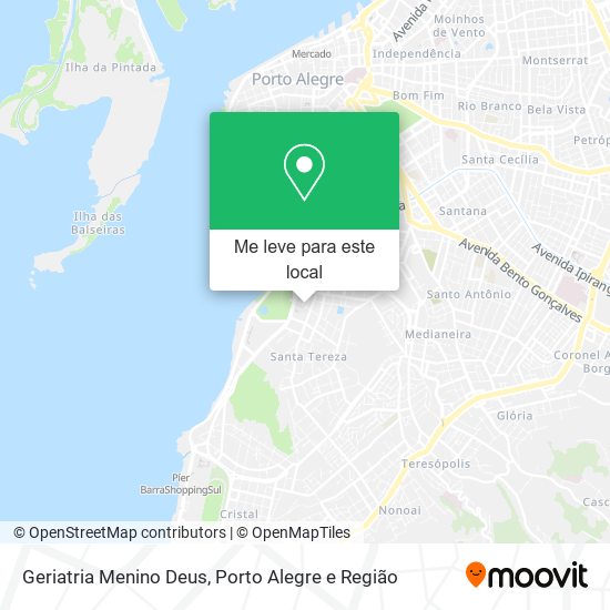 Geriatria Menino Deus mapa