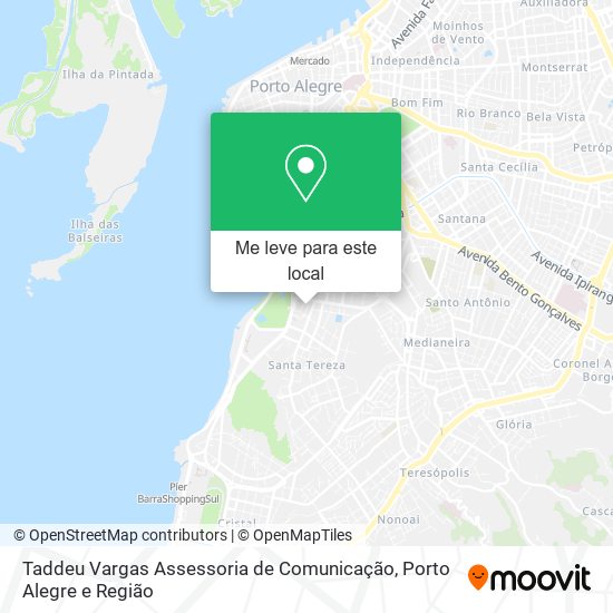Taddeu Vargas Assessoria de Comunicação mapa