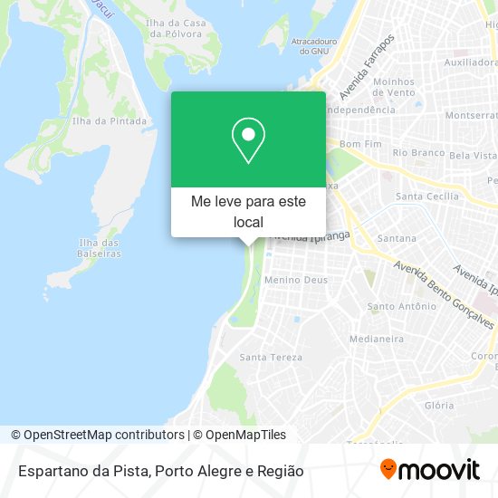 Espartano da Pista mapa