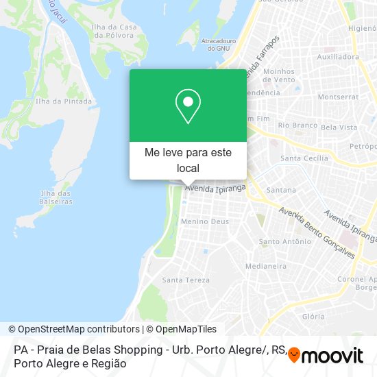 PA - Praia de Belas Shopping - Urb. Porto Alegre / , RS mapa