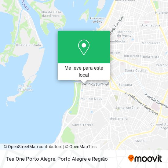 Tea One Porto Alegre mapa