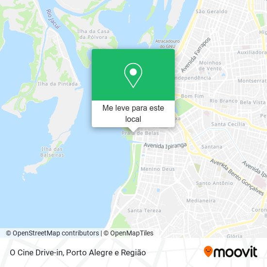 O Cine Drive-in mapa