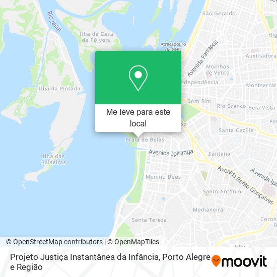 Projeto Justiça Instantânea da Infância mapa