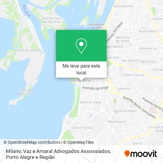 Milano, Vaz e Amaral Advogados Assossiados mapa