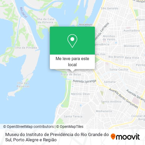 Museu do Instituto de Previdência do Rio Grande do Sul mapa