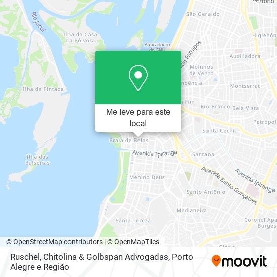 Ruschel, Chitolina & Golbspan Advogadas mapa