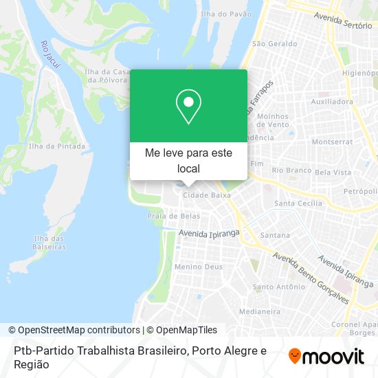 Ptb-Partido Trabalhista Brasileiro mapa