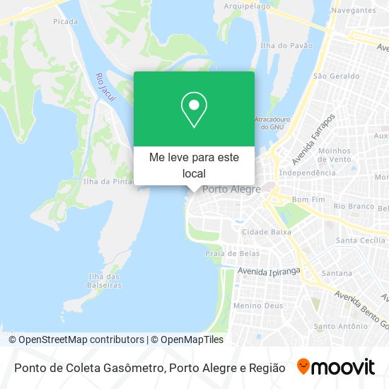 Ponto de Coleta Gasômetro mapa