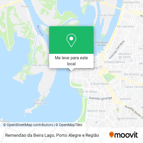 Remendao da Beira Lago mapa