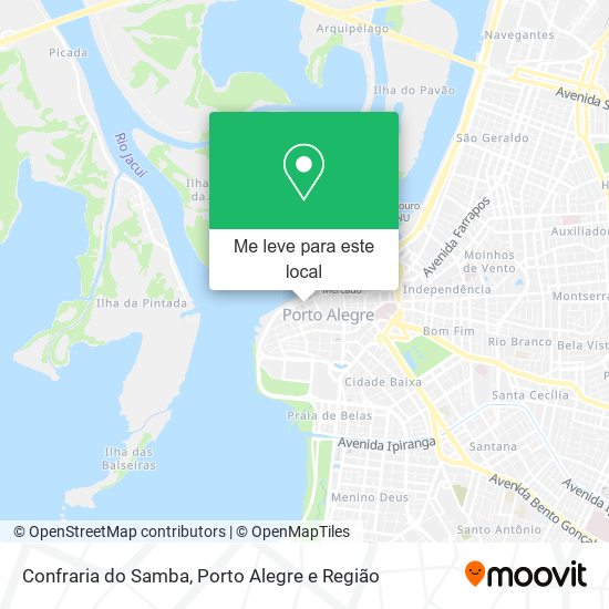 Confraria do Samba mapa