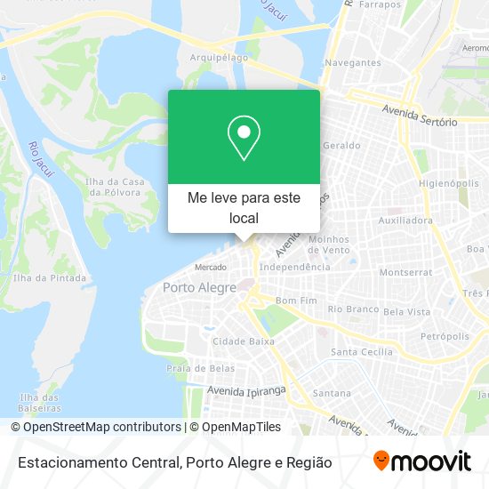 Estacionamento Central mapa