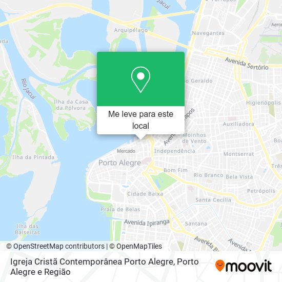 Igreja Cristã Contemporânea Porto Alegre mapa