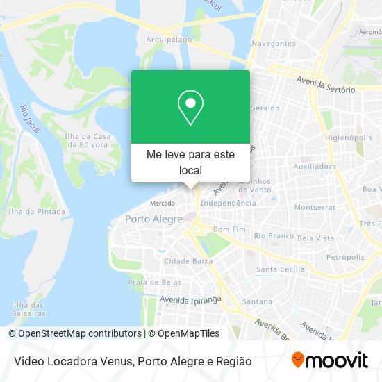 Video Locadora Venus mapa