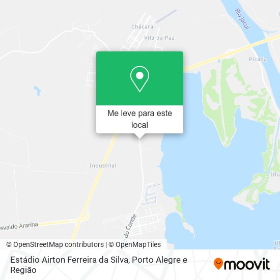Estádio Airton Ferreira da Silva mapa