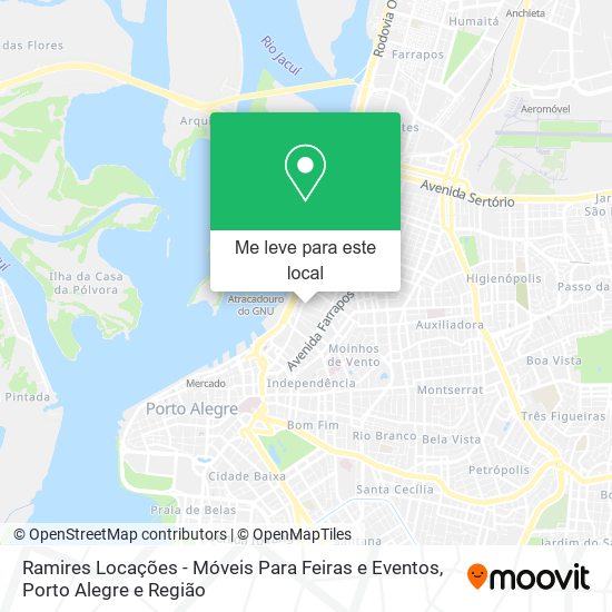 Ramires Locações - Móveis Para Feiras e Eventos mapa