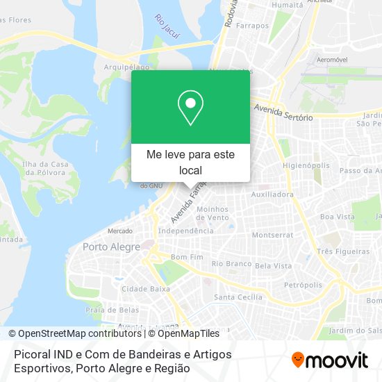 Picoral IND e Com de Bandeiras e Artigos Esportivos mapa