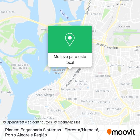 Planem Engenharia Sistemas - Floresta / Humaitá mapa