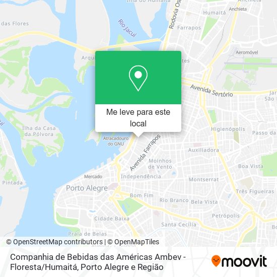 Companhia de Bebidas das Américas Ambev - Floresta / Humaitá mapa