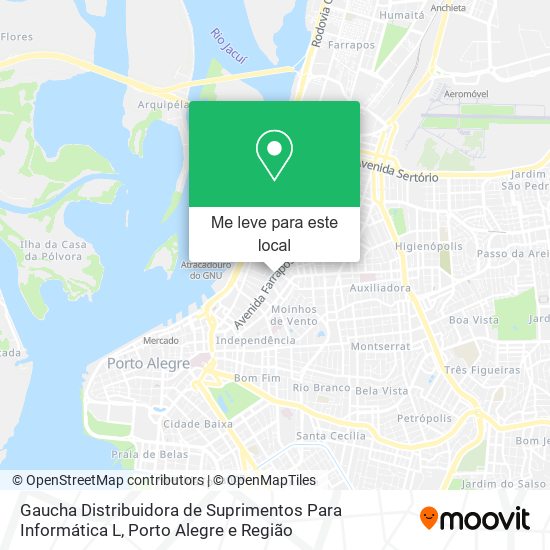 Gaucha Distribuidora de Suprimentos Para Informática L mapa