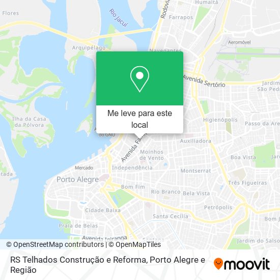 RS Telhados Construção e Reforma mapa