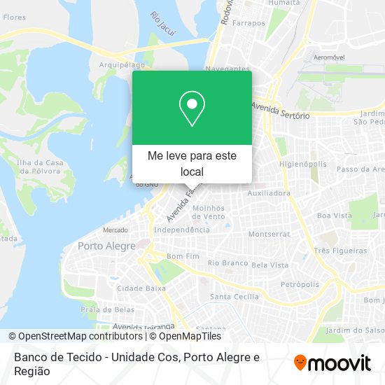 Banco de Tecido - Unidade Cos mapa