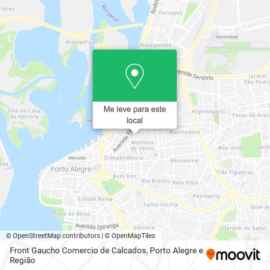 Front Gaucho Comercio de Calcados mapa
