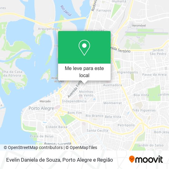 Evelin Daniela de Souza mapa