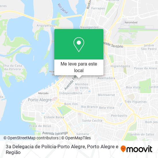 3a Delegacia de Polícia-Porto Alegre mapa