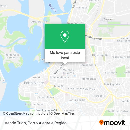 Vende Tudo mapa