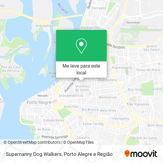 Supernanny Dog Walkers mapa