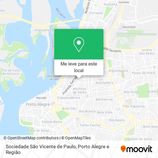 Sociedade São Vicente de Paulo mapa