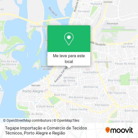 Tegape Importação e Comércio de Tecidos Técnicos mapa