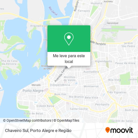 Chaveiro Sul mapa