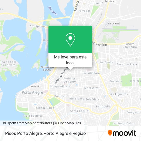 Pisos Porto Alegre mapa