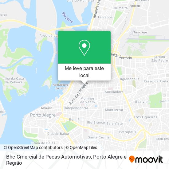 Bhc-Cmercial de Pecas Automotivas mapa