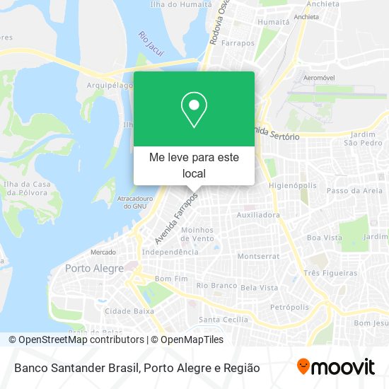 Banco Santander Brasil mapa