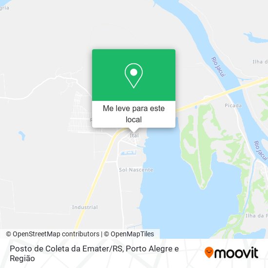 Posto de Coleta da Emater/RS mapa