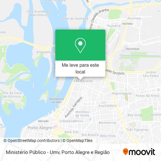 Ministério Público - Umv mapa