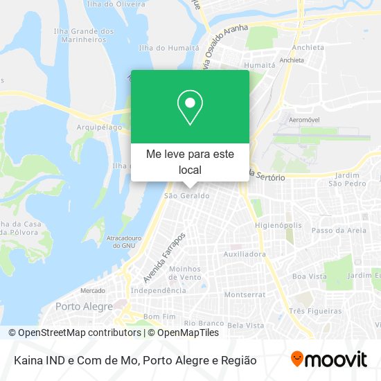 Kaina IND e Com de Mo mapa