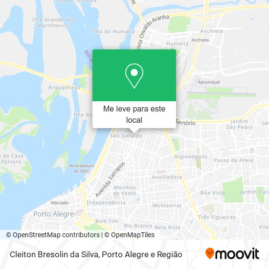 Cleiton Bresolin da Silva mapa