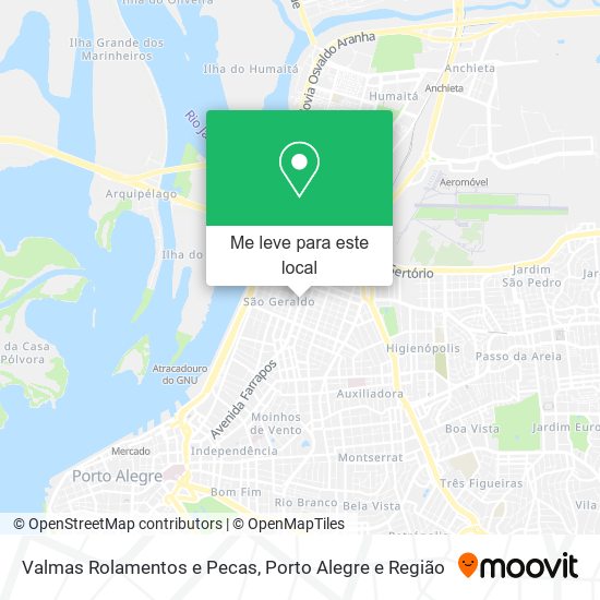 Valmas Rolamentos e Pecas mapa