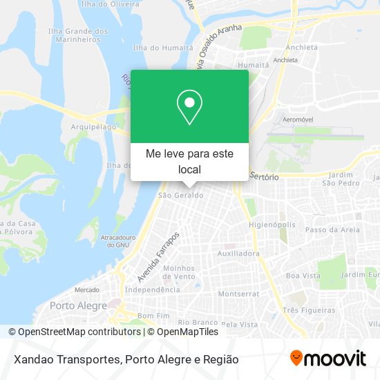 Xandao Transportes mapa