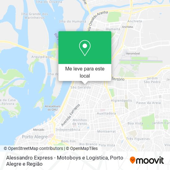 Alessandro Express - Motoboys e Logística mapa