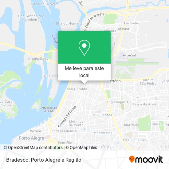 Bradesco mapa