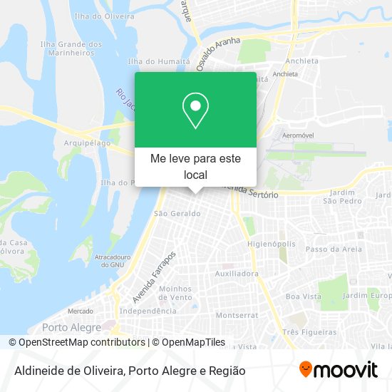 Aldineide de Oliveira mapa