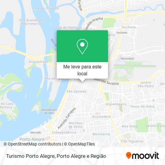 Turismo Porto Alegre mapa