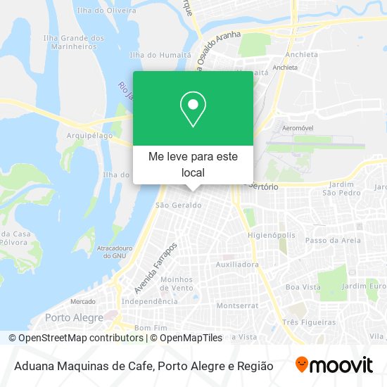 Aduana Maquinas de Cafe mapa