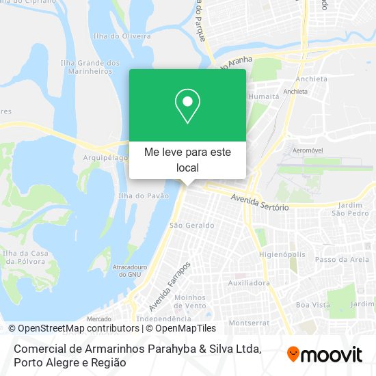Comercial de Armarinhos Parahyba & Silva Ltda mapa