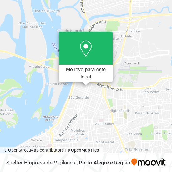 Shelter Empresa de Vigilância mapa