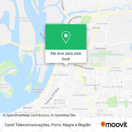 Cptel Telecomunicações mapa
